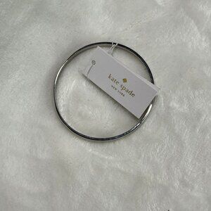 Kate Spade "Idiom Bangles" Find The Silver Lining Solid Bracelet